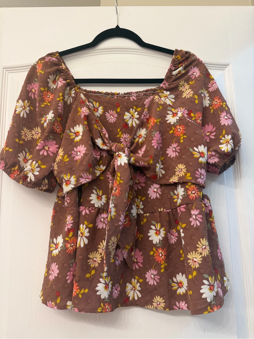 Arula Floral Tie-Front Top